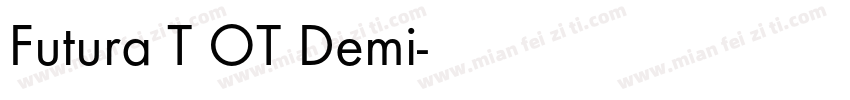 Futura T OT Demi字体转换